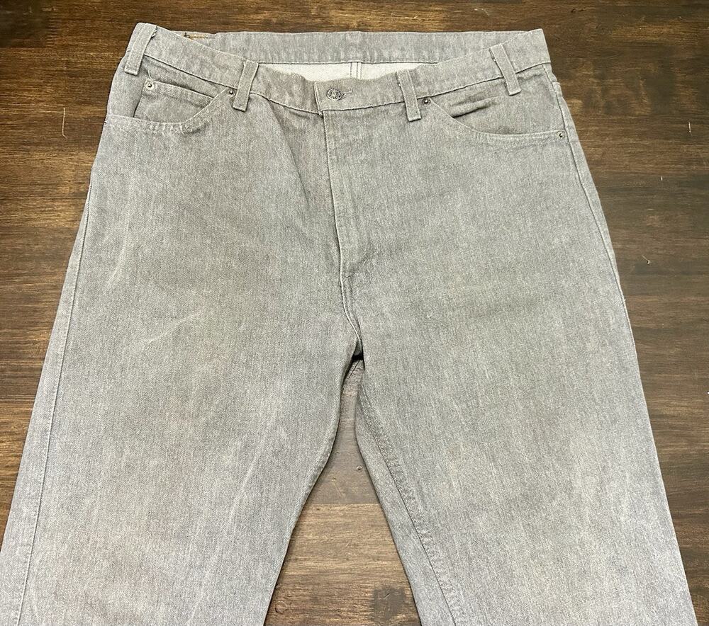 Vintage 1986 Levi's Jeans Mens 38 X 38 Gray Wash Denim Made USA 80s Straight Leg